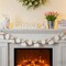 Easter Bunny Garland with Wooden Beads – DIY Rustic Farmhouse Banner for Mantle, Fireplace, Wall & Spring Decor